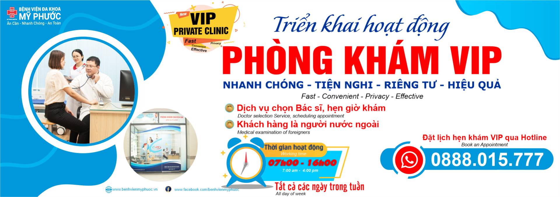 triển khai phòng khám vip