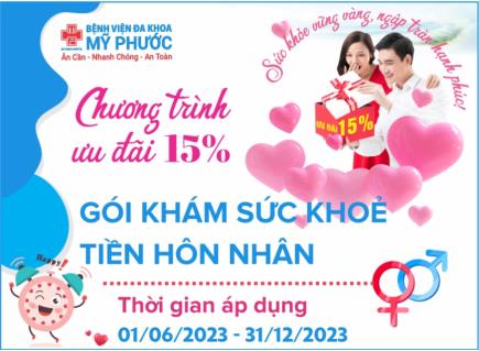 MPH: Chương trình ưu đãi 15% gói khám sức khoẻ tiền hôn nhân “Sức khoẻ vững vàng – Ngập tràn hạnh phúc”