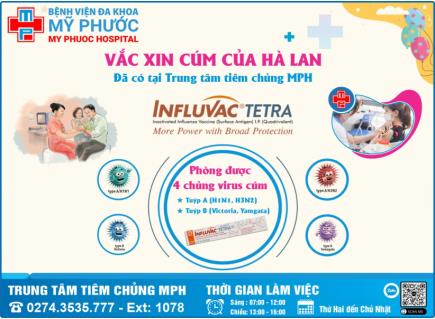  VẮC XIN PHÒNG BỆNH CÚM INFLUVAC TETRA (HÀ LAN) ĐANG CÓ SẴN TẠI TRUNG TÂM TIÊM CHỦNG MPH