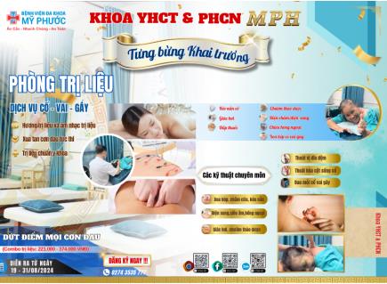 TƯNG BỪNG KHAI TRƯƠNG PHÒNG DỊCH VỤ TRỊ LIỆU CỔ VAI GÁY