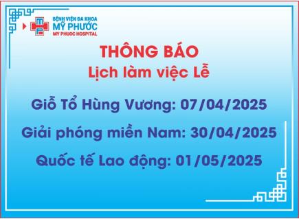THÔNG BÁO LỊCH LÀM VIỆC Lễ Giỗ Tổ Hùng Vương,  Ngày Giải phóng miền Nam & Quốc tế Lao động 2025