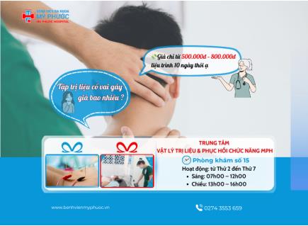 💬 “Tập trị liệu cổ vai gáy giá bao nhiêu?” 👉 Giá chỉ từ 500.000đ – 800.000đ / liệu trình 10 ngày